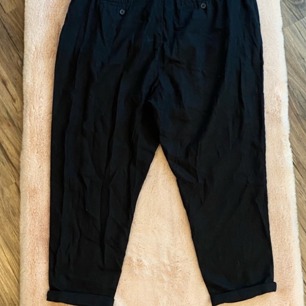 Lucky Brand Black Linen Pants